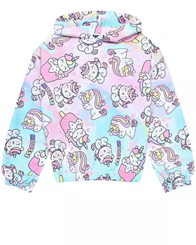 Толстовка-худи с принтом "единороги" Mousse kids