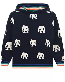 Толстовка-худи с принтом "снежный человек" Paul Smith детская