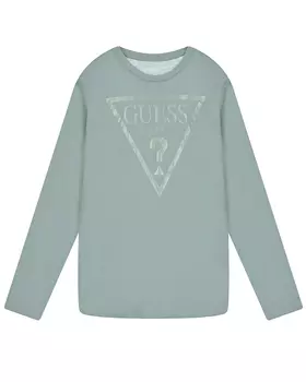 Толстовка мятного цвета с лого Guess детская