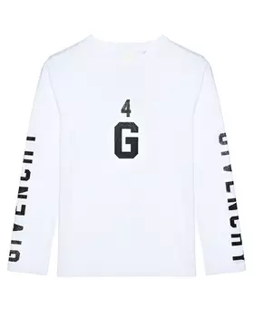 Толстовка с логотипом на рукавах, белая Givenchy