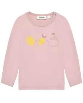 Толстовка с принтом "принт фрукты и лимоны" Sanetta Pure