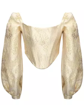 Топ-корсет с пышным рукавом ALINE