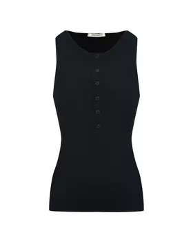 Топ на лямках с пуговицами, черный Hinnominate