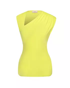 Топ с драпировкой, желтый Deha