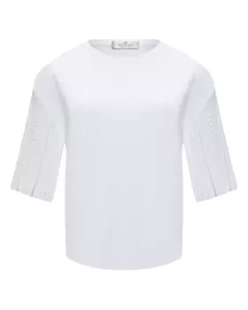 Топ с рукавами из ажурной вязки Panicale