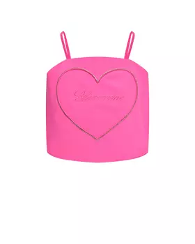 Топ с сердцем из стразов Miss Blumarine