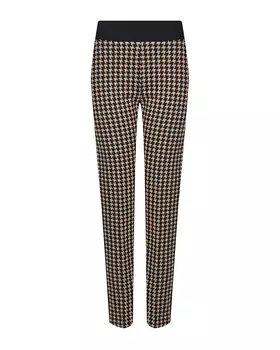 Трикотажные брюки с принтом пье-де-пуль Deha