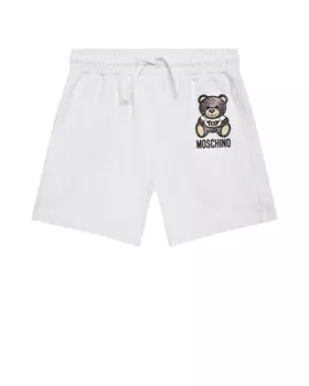 Трикотажные шорты с принтом "медвежонок" Moschino
