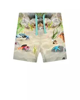 Трикотажные шорты с принтом "подводный мир" Molo