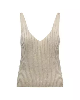 Трикотажный топ бежевого цвета Panicale