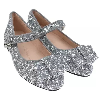 Туфли с серебристым глиттером Age of Innocence детские