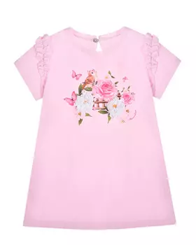 Туника с цветочным принтом Monnalisa