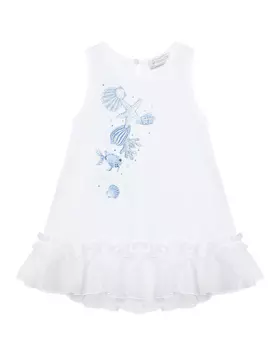 Туника с принтом "ракушки" Monnalisa