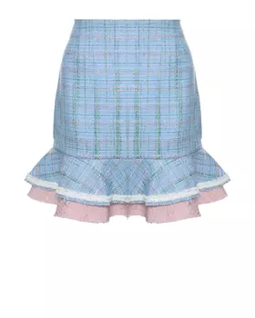 Твидовая мини-юбка с рюшей Masterpeace