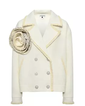 Твидовый пиджак с объемным цветком Masterpeace