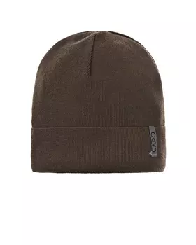 Удлиненная шапка цвета хаки CAPO детская