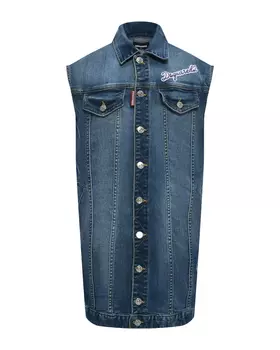 Удлиненный джинсовый жилет Dsquared2