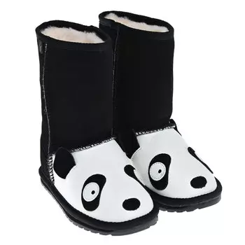 Угги с декором "панда" EMU Australia детские