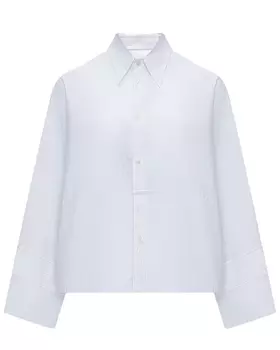 Укороченная белая рубашка MM6 Maison Margiela