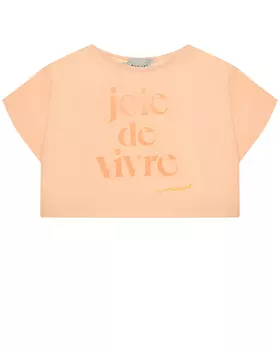 Укороченная футболка с притом "joie de vivre" Mipounet