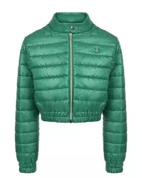 Укороченная куртка зеленого цвета Herno