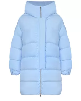 Укороченное голубое пальто-пуховик Blanchett Goose