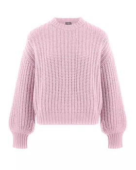 Укороченный розовый джемпер из кашемира FTC Cashmere