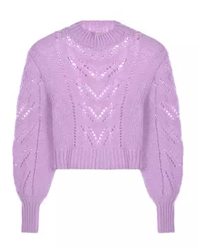 Укороченный сиреневый джемпер Red Valentino