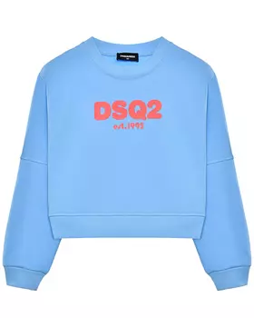 Укороченный свитшот с логотипом Dsquared2