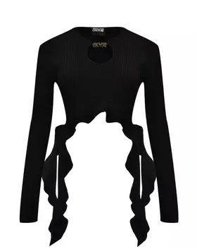 Укороченный топ с лентами Versace Jeans Couture