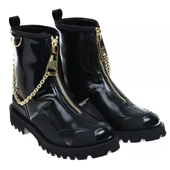 Утепленные черные ботинки Dolce&amp;Gabbana детские