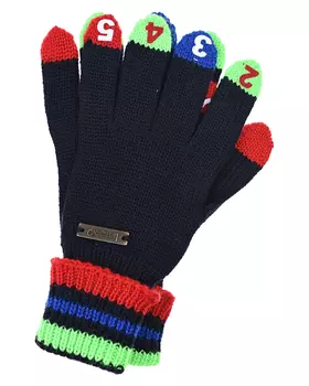 Варежки с цифрами на пальцах Il Trenino детские