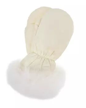 Варежки с меховой отделкой Yves Salomon детские