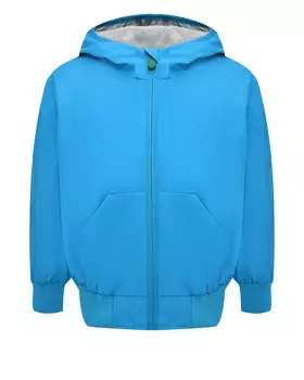 Ветровка из переработанного полиэстера, голубая Save the Duck