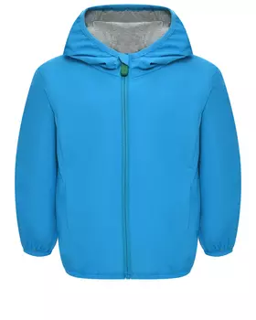 Ветровка из переработанного полиэстера, голубая Save the Duck