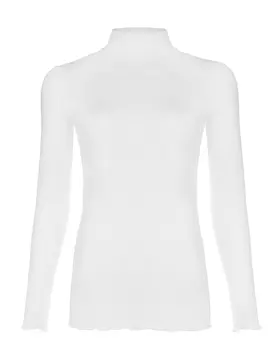 Водолазка молочного цвета с кружевной отделкой Dan Maralex