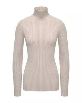 Водолазка в рубчик, светло-серая Pietro Brunelli