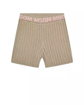 Вязаные трикотажные шорты MSGM