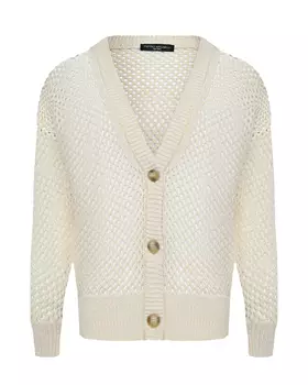 Вязаный кардиган бежевого цвета Pietro Brunelli