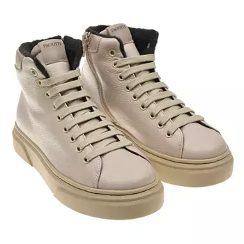 Высокие кеды кремового цвета Cesare Paciotti детские