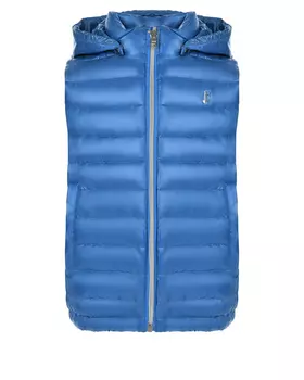 Ярко-синий стеганый жилет Herno