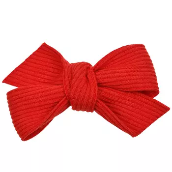 Заколка для волос бантик, красная Tais