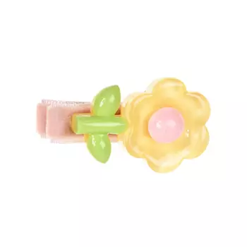 Заколка для волос цветок, желтая Rena Chris детская