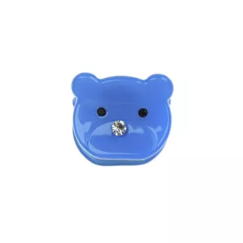 Заколка для волос "медвежонок", голубая Rena Chris