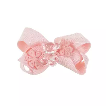 Заколка для волос "бант с медвежонком", розовый Rena Chris детская