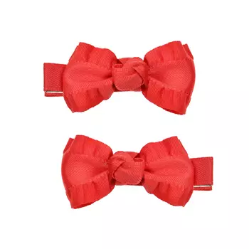 Заколка коралловый бантик с воланами, 2 шт Tais