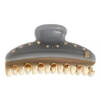 Заколка-краб медиум, серый Alexander de Paris