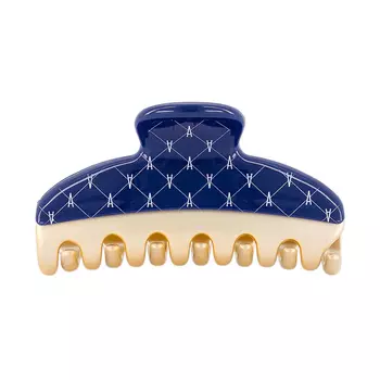 Заколка-краб медиум, синяя Alexander de Paris