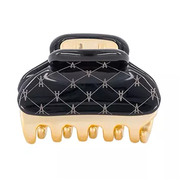 Заколка-краб миди, черная Alexander de Paris