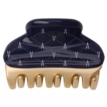 Заколка-краб миди, синяя Alexander de Paris